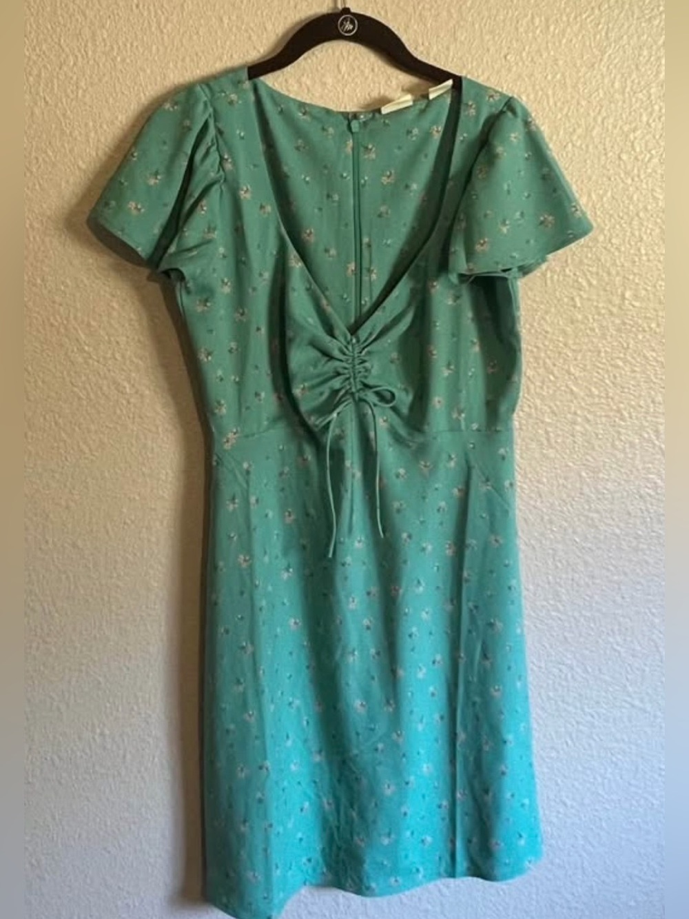 Levi’s Women's Teal Floral Tie-Front Dress